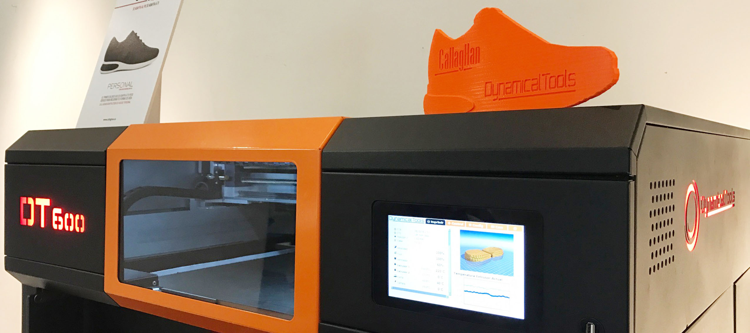 Callaghan uses DT600 3D printer of Dynamical Tools in its newest footwear technology