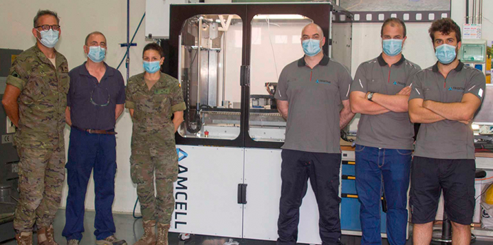 TRIDITIVE instala la primera máquina de fabricación aditiva híbrida del Ejército español