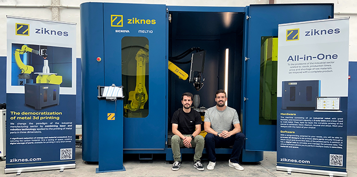 ZIKNES incluye el cabezal multiláser de Meltio en su máquina robotizada Z-Metal One