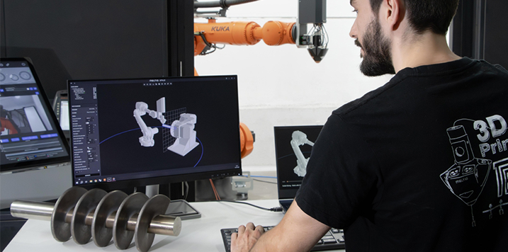 Meltio enhances metal 3D printing for robotic arms with the Meltio Space software and Meltio Robot Cell